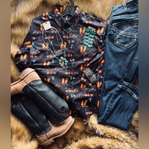 Boot Scootin Boogie Long Sleeve Button Up